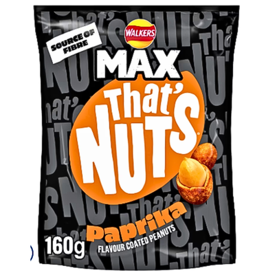 That's Nuts Max Paprika 160g (UK) - 8 Pack