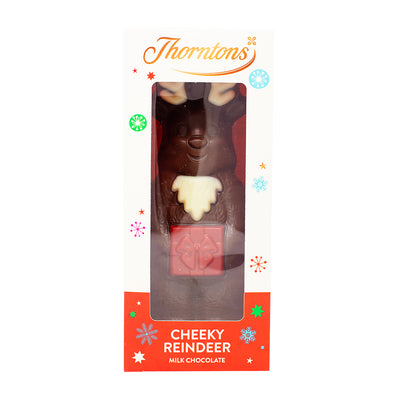 Thorntons Milk Chocolate Cheeky Reindeer - 90g - 12 Pack - Thorntons - Thorntons Chocolate - Christmas Candy - Christmas Chocolate - British Chocolate