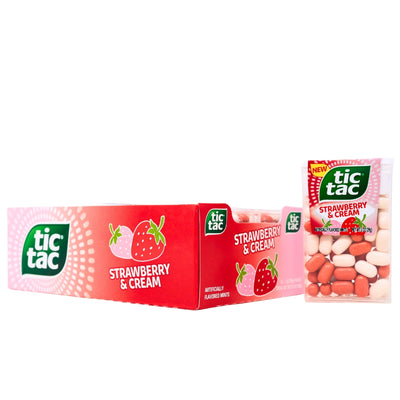 Tic Tac Strawberry & Cream - 1oz-12 Pack