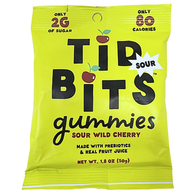 Tid Bits Gummies Sour Wild Cherry 1.8oz - 24 Pack