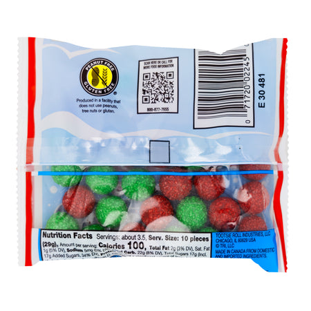 Tootsie Roll Candy Coated Elf Pouch 3.5oz - 24 Pack  Nutrition Facts Ingredients
