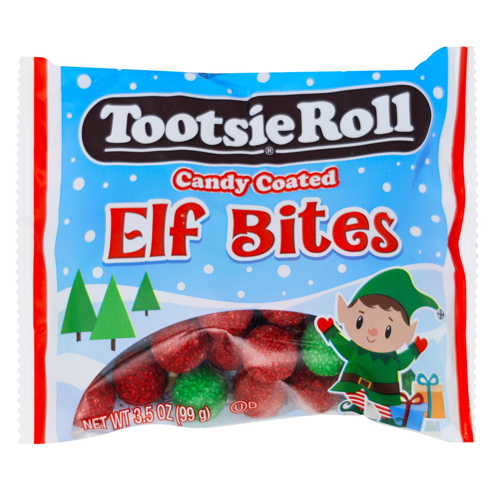 Tootsie Roll Candy Coated Elf Pouch 3.5oz - 24 Pack