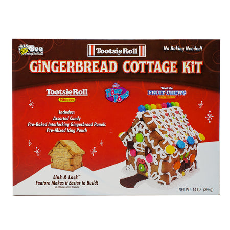 Bee Tootsie Roll Gingerbread House Kit - 14oz - 6 Pack