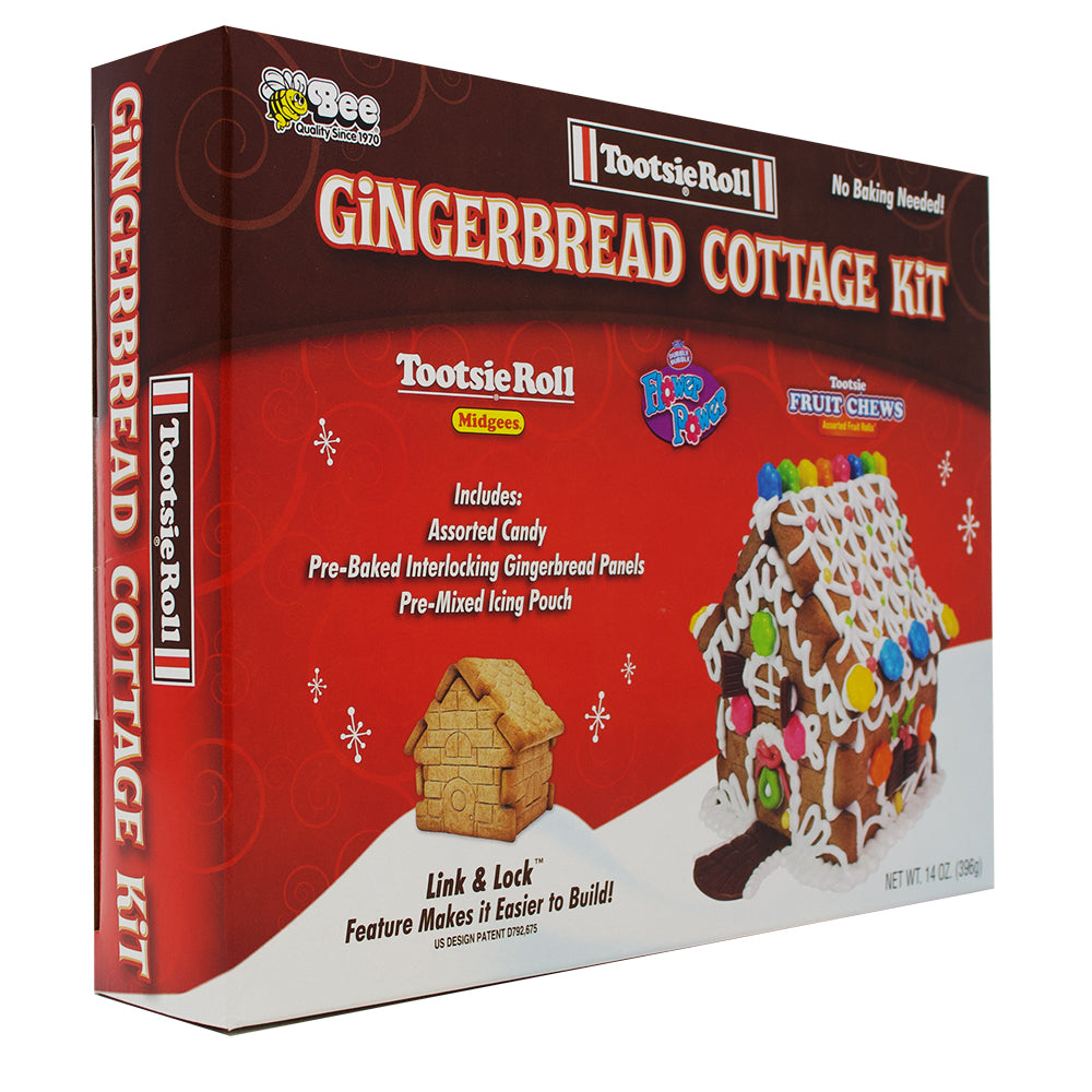 Bee Tootsie Roll Gingerbread House Kit - 14oz - 6 Pack