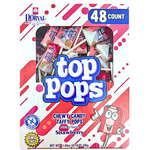 Top Pops Chewy Taffy Strawberry 48 Pieces - 1 Box