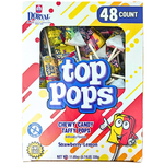 Top Pops Chewy Taffy Strawberry Lemon 48 Pieces - 1 Box
