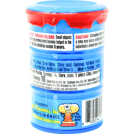 Toxic Waste Blue Sour Candy Drums 48g - - 12 Pack