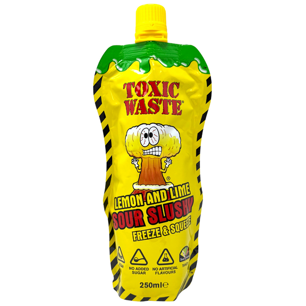 Toxic Waste Lemon & Lime Slushy Pouch 250ml - 12 Pack