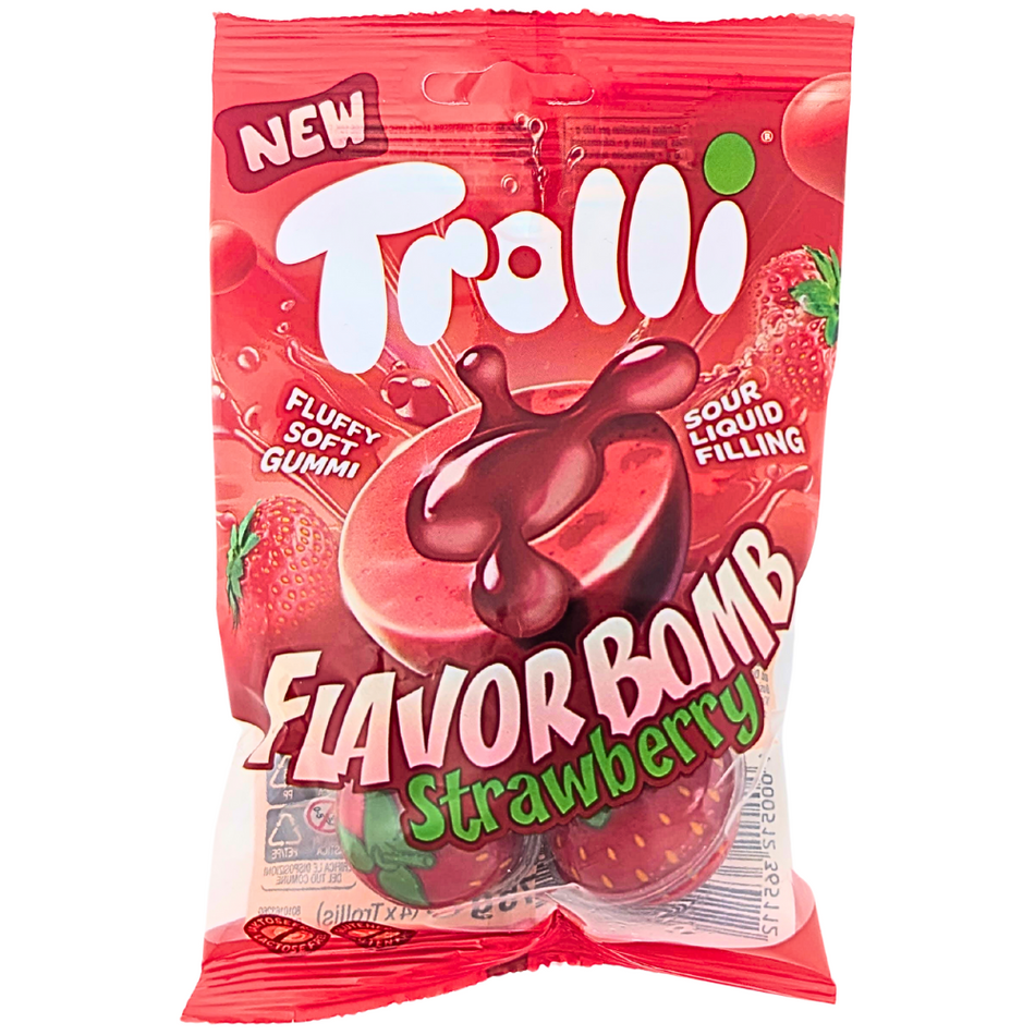 Trolli Flavor Bomb Strawberry 75g (Germany) - 21 Pack