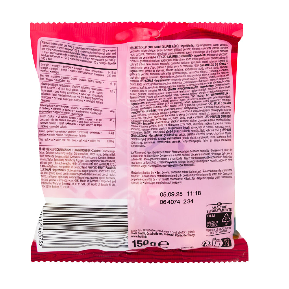 Trolli Play Mouse (Germany) 150g - 20 Pack  Nutrition Facts Ingredients
