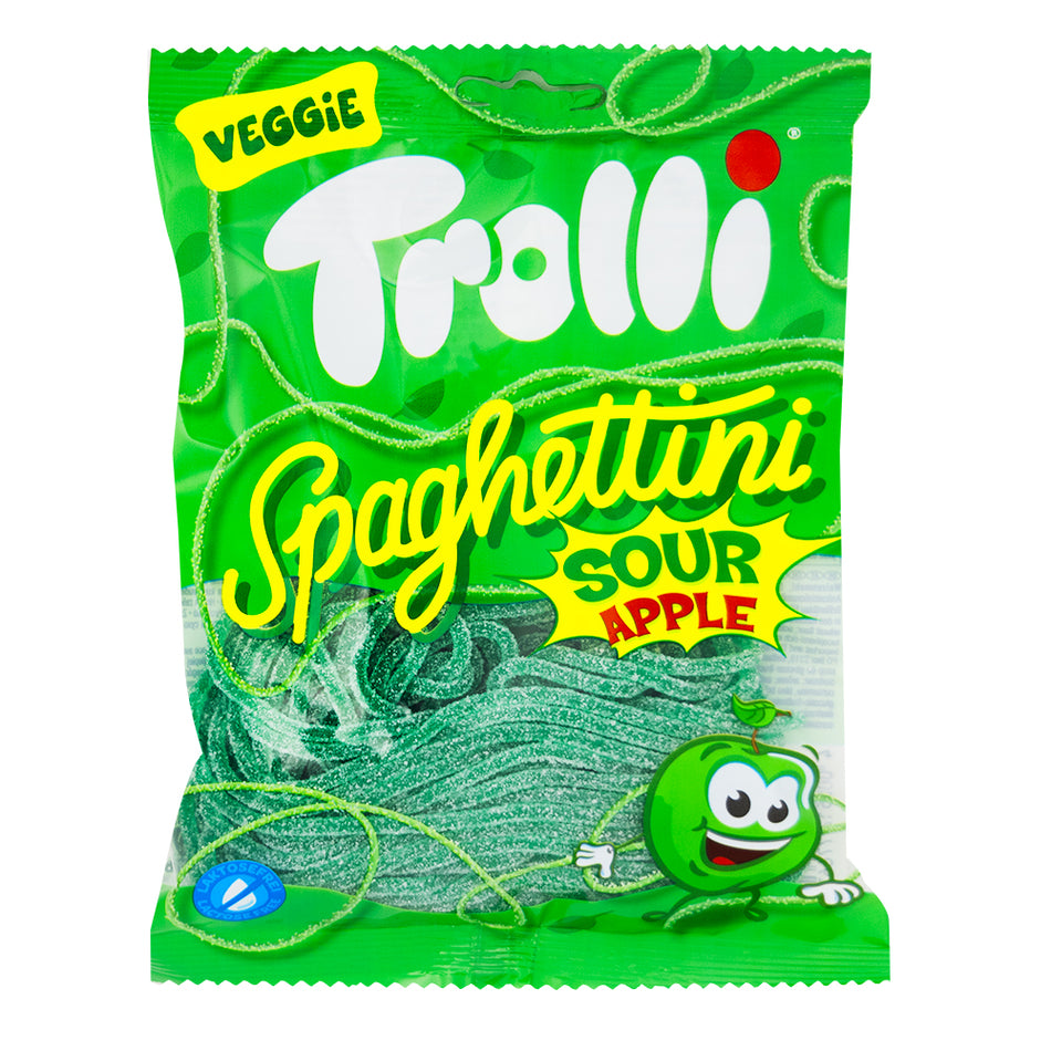 Trolli Vegan Spaghettini Sour Apple (Germany) 100g - 30 Pack