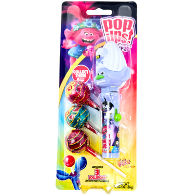 Trolls Pop Ups Lollipop 36g - 12 Pack