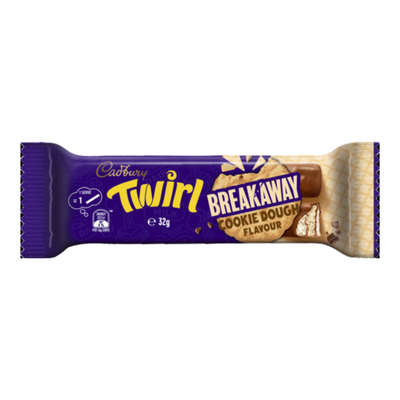 Cadbury Twirl Breakaway Cookie Dough (Aus) 32g - 40 Pack