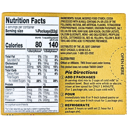Twix Pudding & Pie Filling 3.06oz - 12 Pack