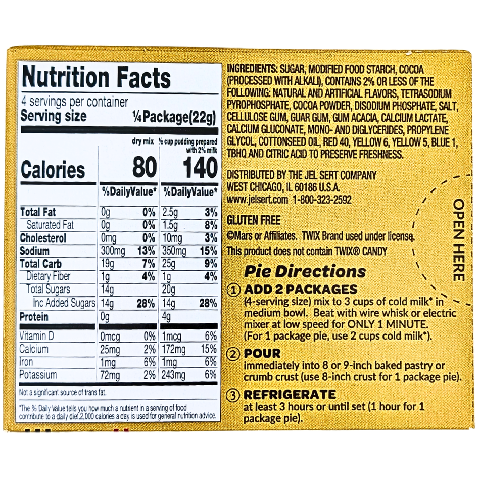 Twix Pudding & Pie Filling 3.06oz - 12 Pack