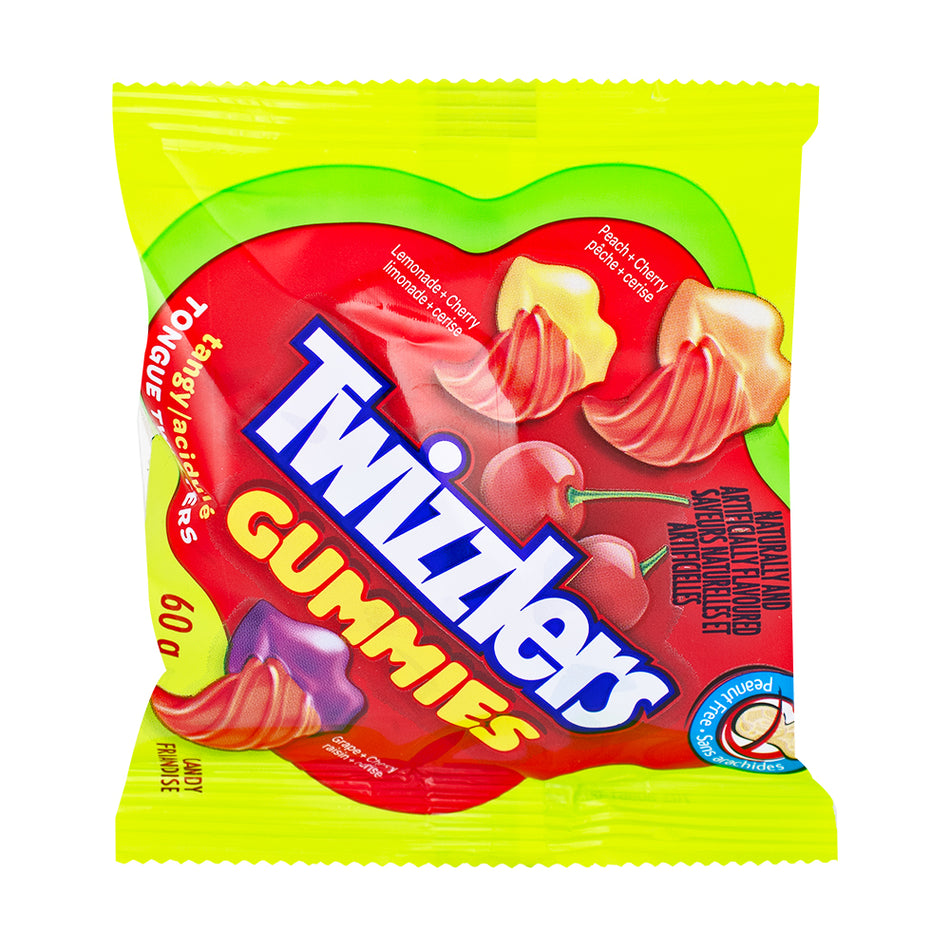 Twizzlers Gummies Tangy 60g - 18 Pack