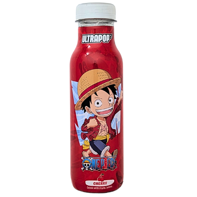 Ultrapop Soda One Piece Luffy Cherry 330mL (UK) - 12 Pack