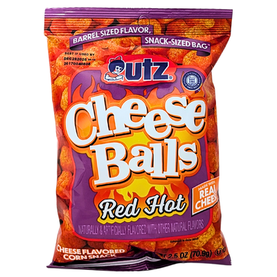 UTZ Cheese Balls Red Hot Cheddar 2.5oz - 5 Pack