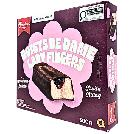 Vachon Lady Fingers Fruity Filling 8 Cakes 300g - 1 Pack