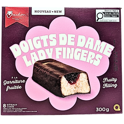 Vachon Lady Fingers Fruity Filling 8 Cakes 300g - 1 Pack