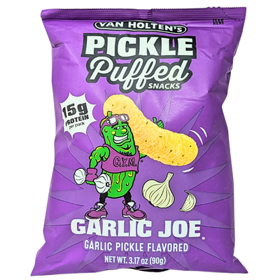 Van Holten's Pickle Puffed Garlic Joe 90g - 10 Pack
