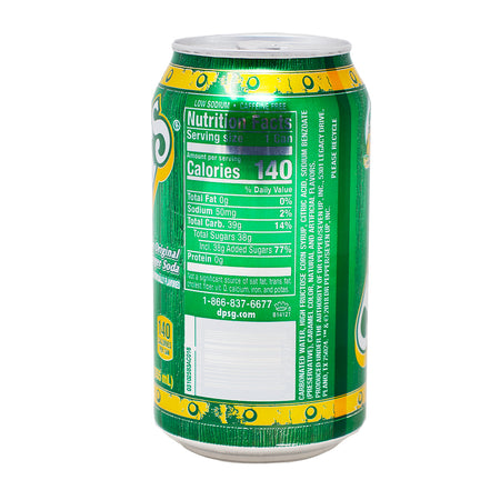  Vernors Ginger Soda 355mL - 12 Pack  Nutrition Facts Ingredients