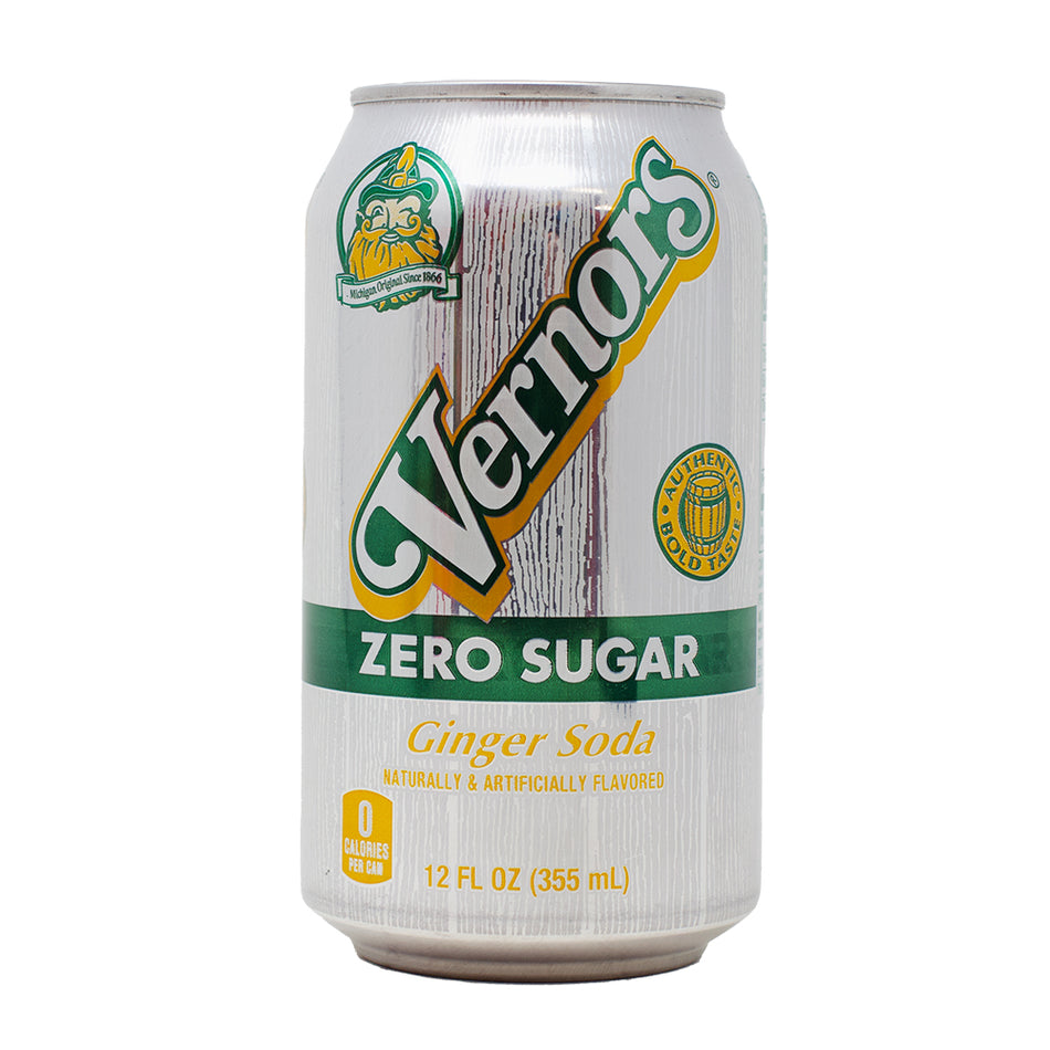 Vernors Zero Sugar Ginger Ale 355mL - 12 Pack