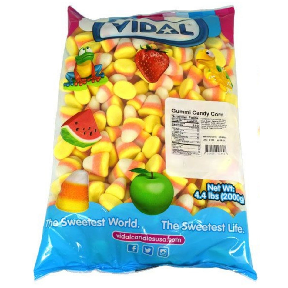 Vidal Gummi Candy Corn 4.4lbs - 1 Bag