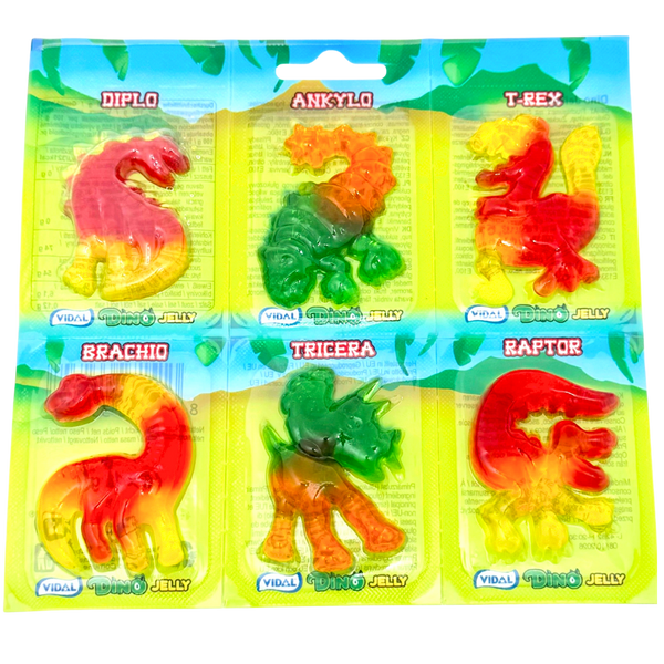 Vidal Dino Gummi 66g (4 Pieces) - 11 Pack