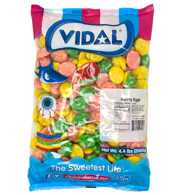 Vidal Easter Gummi Swirly Eggs 4.4lb - 1 Bag