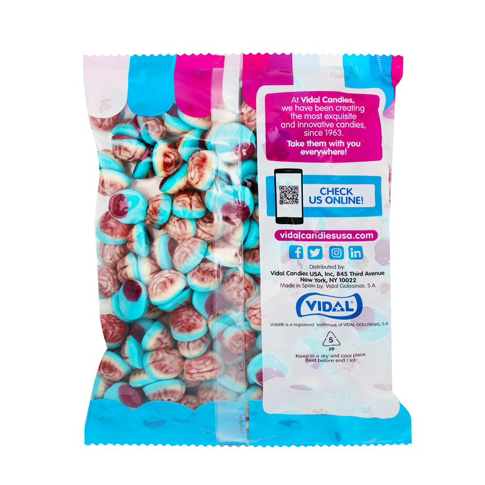 Vidal Gummi Brains 2.2lbs - 1 Bag  Nutrition Facts Ingredients