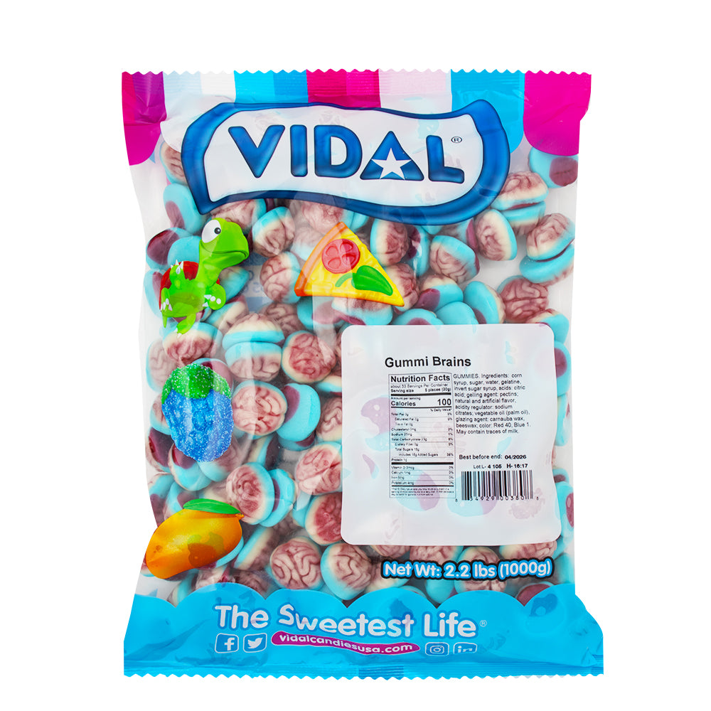 Vidal Gummi Brains 2.2lbs - 1 Bag