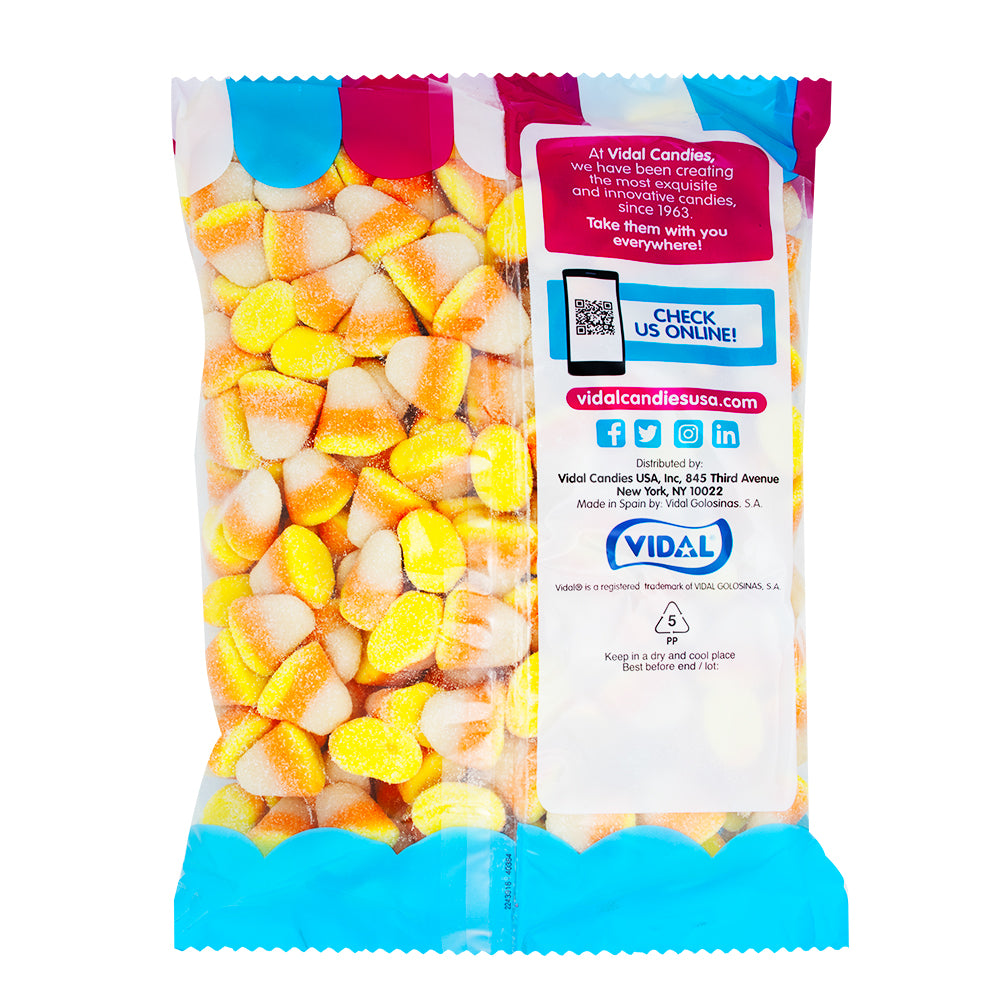 Vidal Gummi Candy Corn 4.4lbs - 1 Bag  Nutrition Facts Ingredients