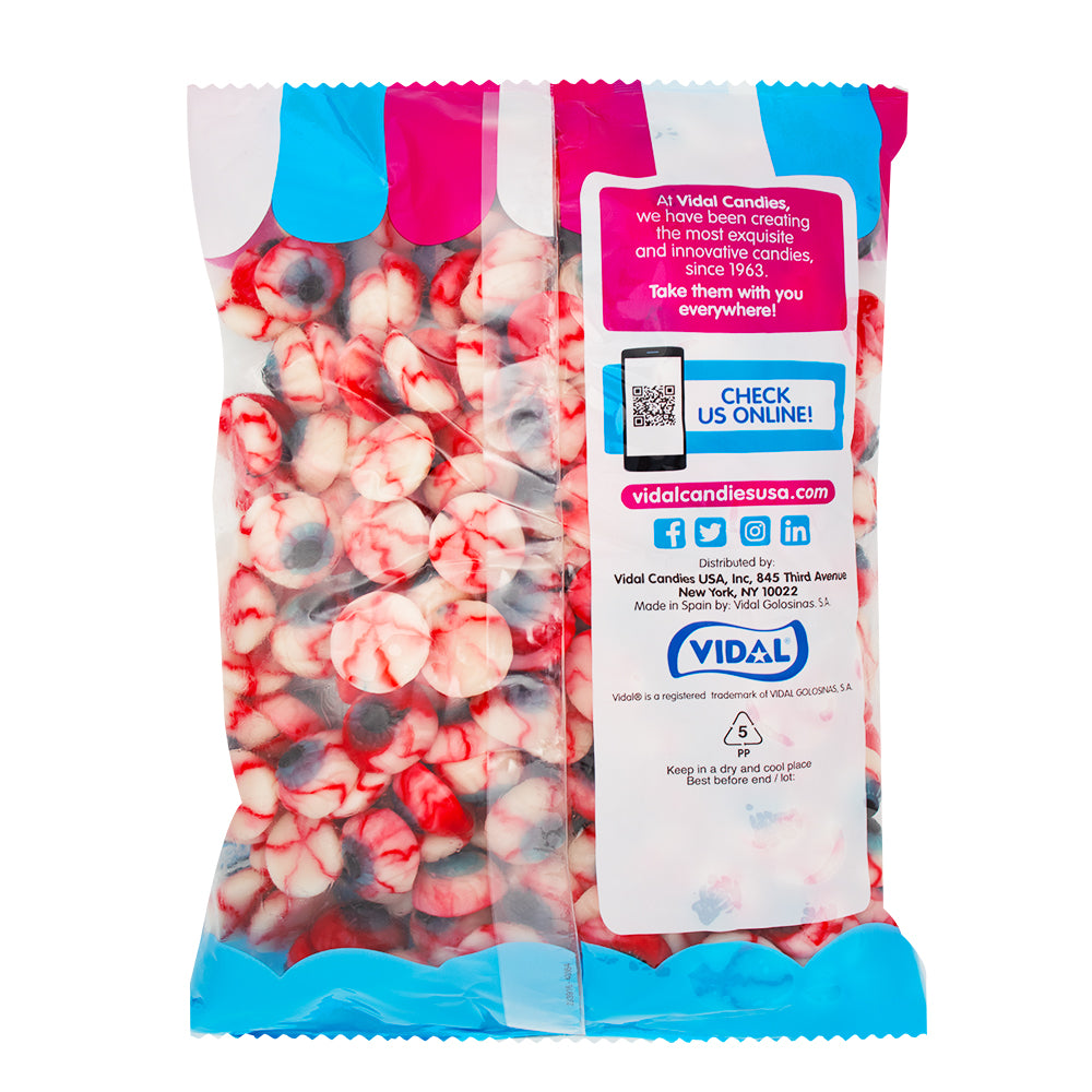 Vidal Gummi Eyeballs 4.4lbs - 1 Bag