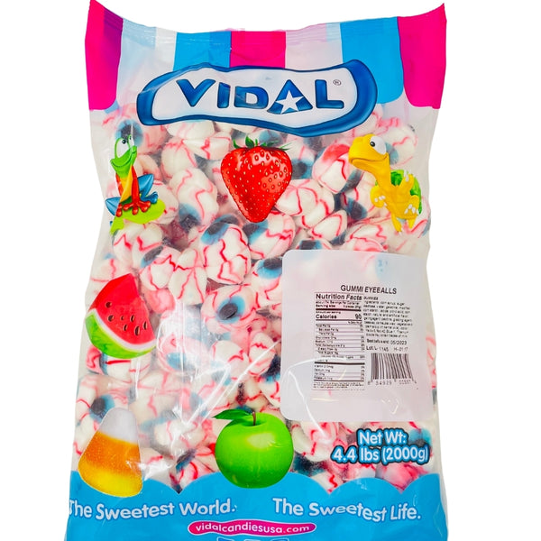 Vidal Gummi Eyeballs 4.4lbs - 1 Bag