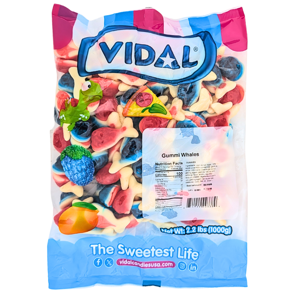 Vidal Gummi Whales 1 kg - 1 Bag