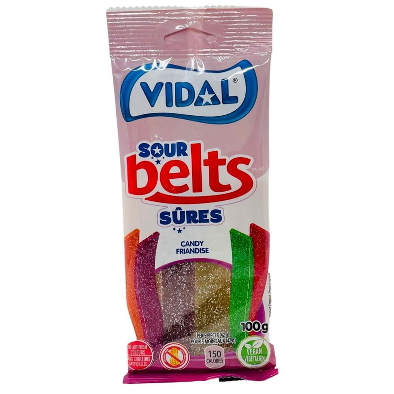 Vidal Vegan Sour Belts 100g - 12 Pack
