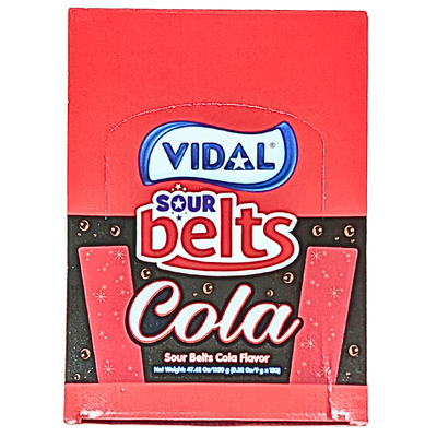 Vidal Sour Belts Cola 9g - 150 Pack