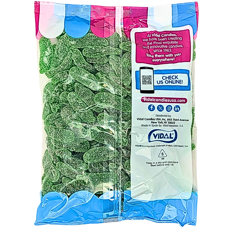 Vidal Sour Gummi Pickles 2.2lb - 1 Bag