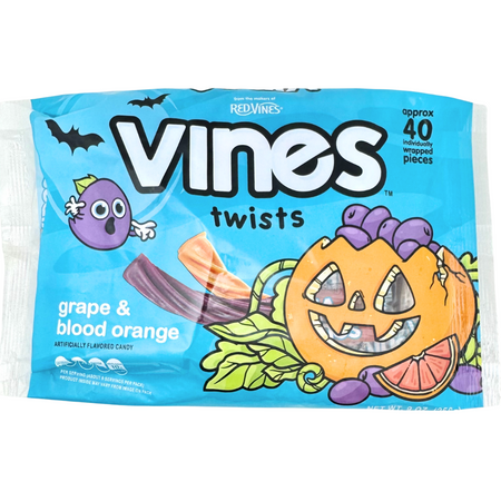 Vines Twists Halloween 9oz - 12 Pack