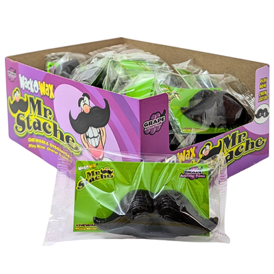 Wack-O-Wax Wax Moustache Candy - 24 Pack