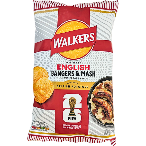 Walkers English Bangers & Mash 150g (UK) - 6 Pack