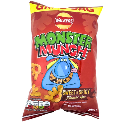 Walkers Monster Munch Sweet & Spicy 40g  (UK) - 35 Pack