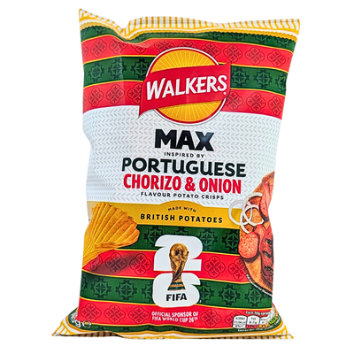 Walkers Portuguese Chorizo & Onion 140g (UK) - 9 Pack