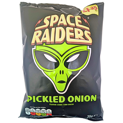 Space Raiders Pickled Onion 70g  (UK) - 20 Pack