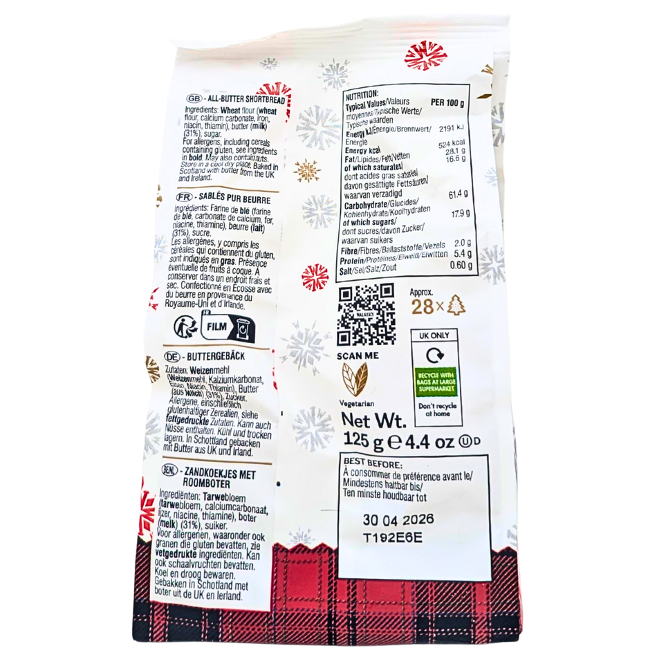 Walker's Shortbread Mini Festive Trees 125g (UK) - 12 Pack