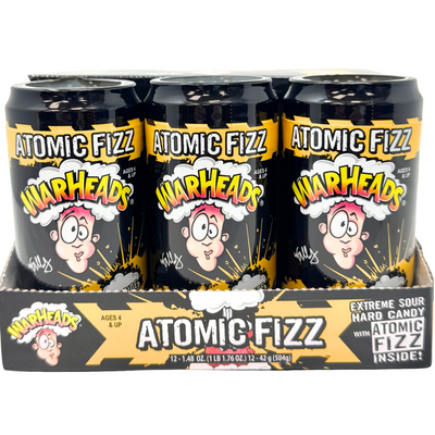 Warheads Atomic Fizz in Canister 1.48oz - 12 Pack