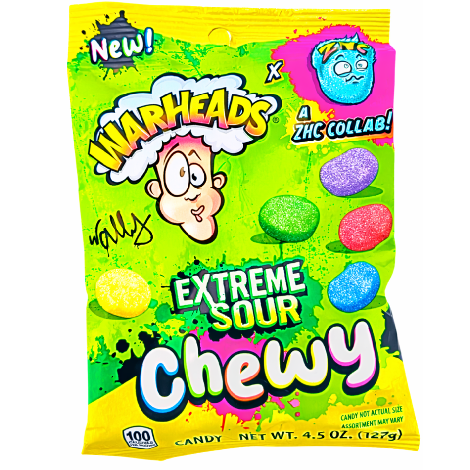Warheads Extreme Sour Chewy 4.5oz - 12 Pack