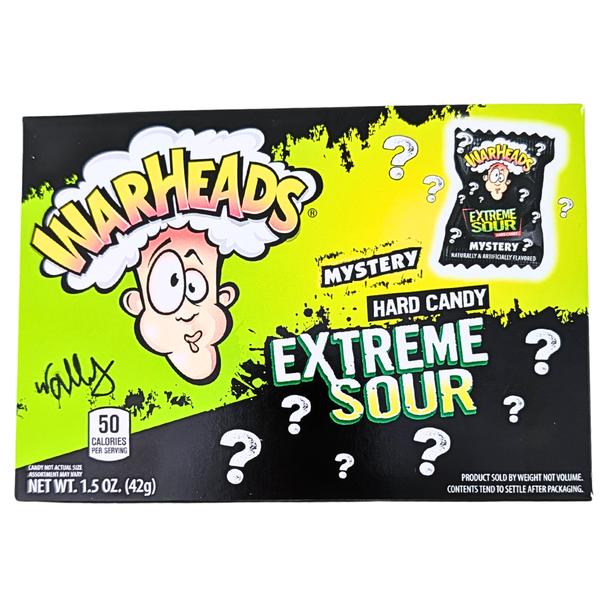 Warheads Mystery Hard Candy Theater Box 1.5oz - 12 Pack