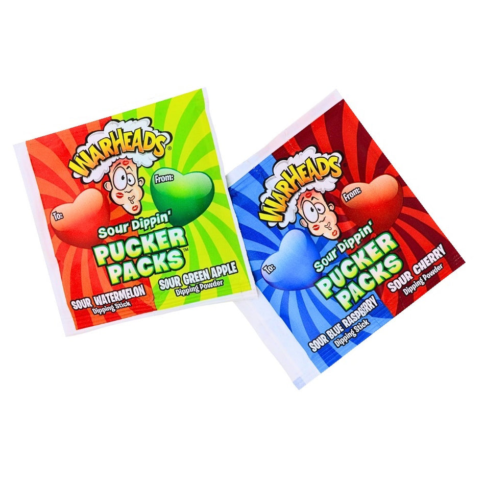 Warheads Sour Dippin' Pucker Packs - 26 Pack -Sour Candy from Warheads! 